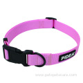 Nylon Friendly Wholesale Dog Neck Collar Rubber Logo